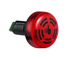 450.100.55 Werma  Acc.Comb.Buzzer 450 24vDC øM22,5 1:RED 80dB(A) LED IP65 Cont. Tone Panel Mount